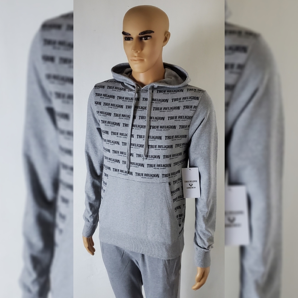 TRUE RELIGION LOUNGEWEAR HODDIE MENS - Picture 3 of 12